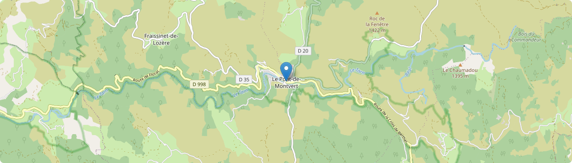 Pont de Montvert - Sud Mont Lozère - Carte