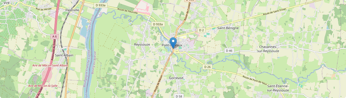 Pont-de-Vaux - Carte
