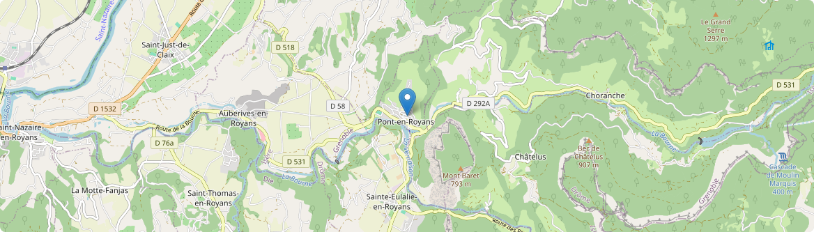 Pont-en-Royans - Carte