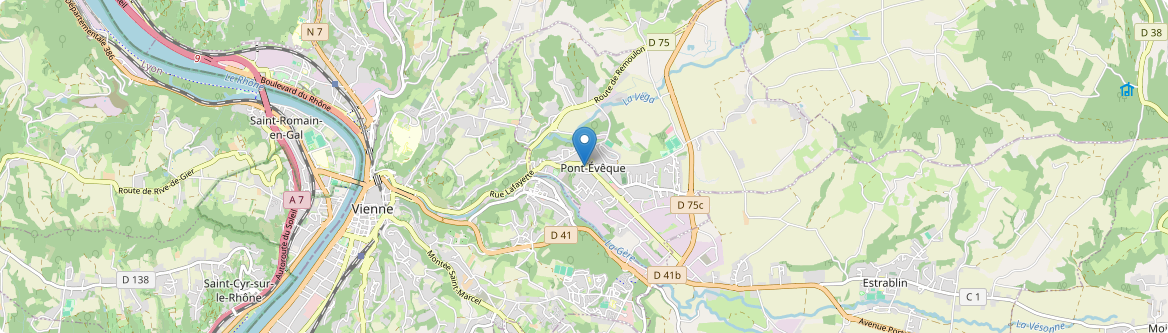 Pont-Évêque - Carte