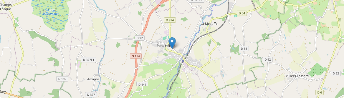 Pont-Hébert - Carte