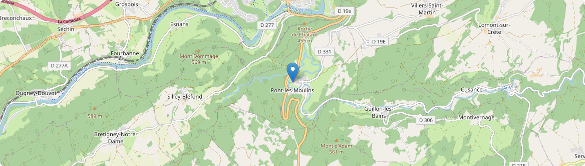 Pont-les-Moulins - Carte