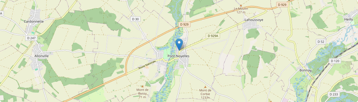 Pont-Noyelles - Carte