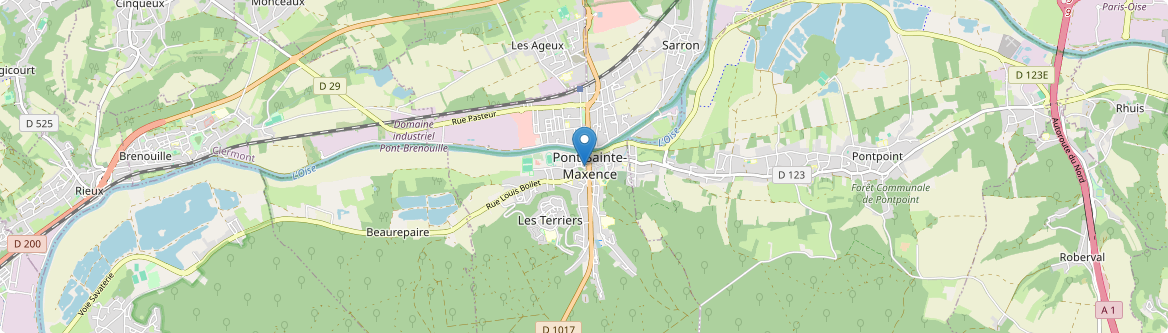 Pont-Sainte-Maxence - Carte