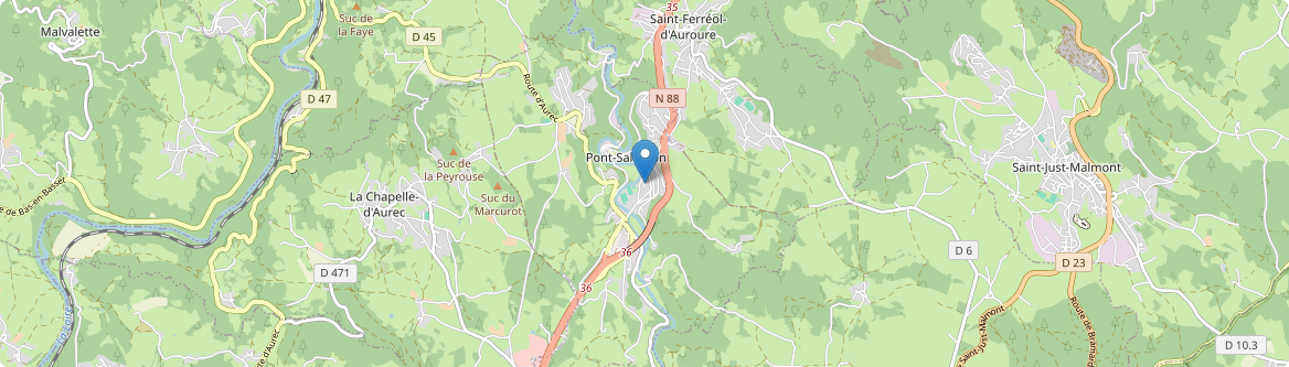 Pont-Salomon - Carte