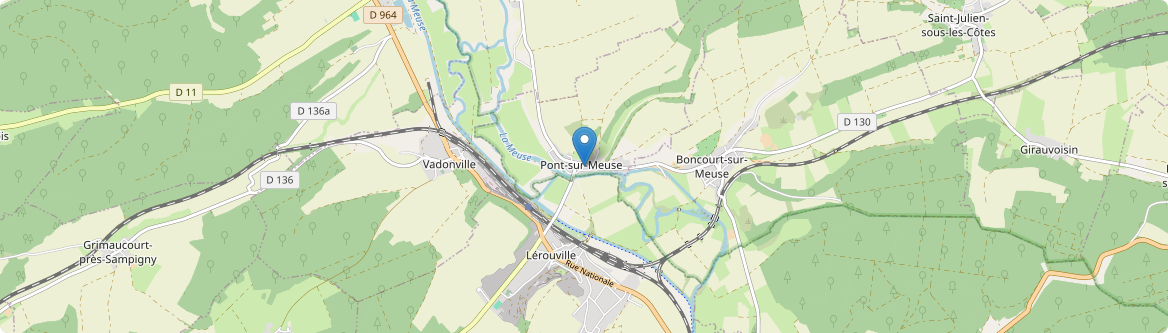 Pont-sur-Meuse - Carte
