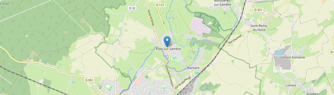Pont-sur-Sambre - Carte