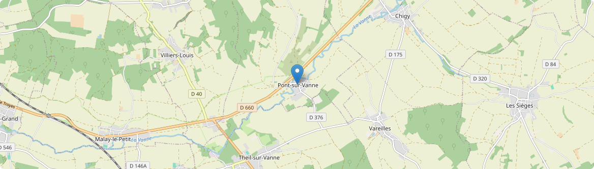 Pont-sur-Vanne - Carte
