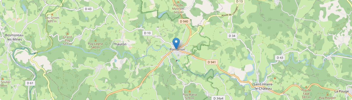 Pontarion - Carte