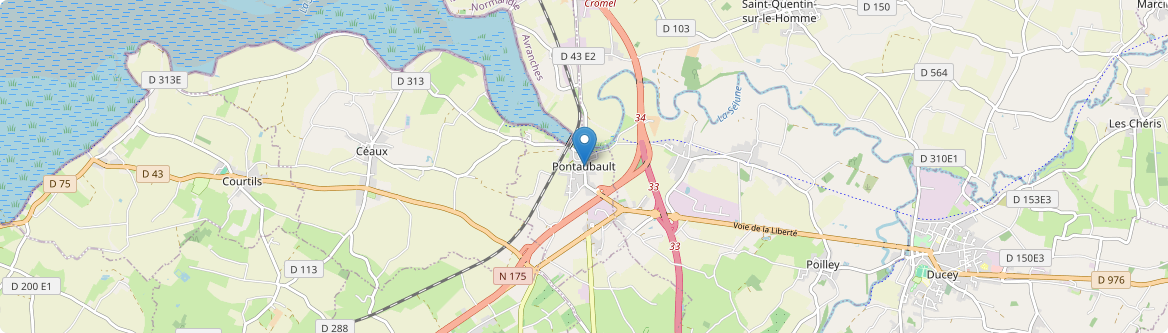 Pontaubault - Carte