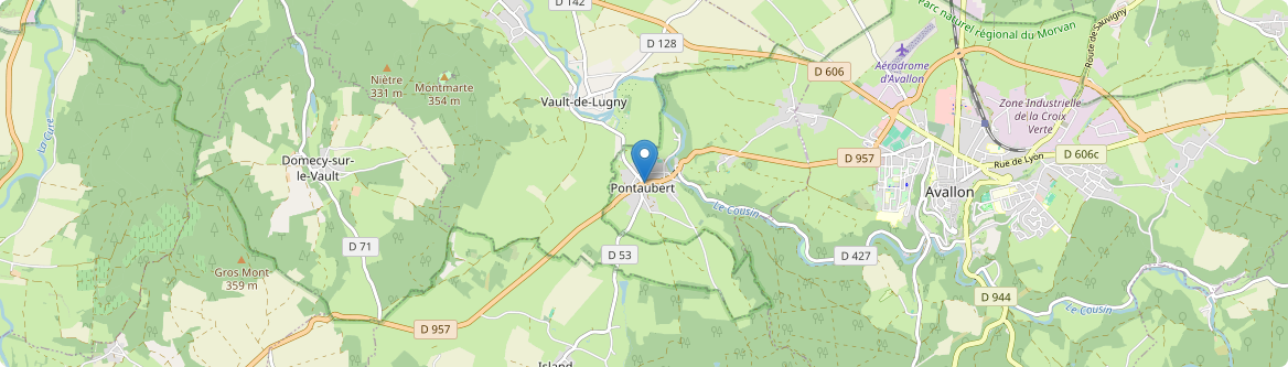 Pontaubert - Carte