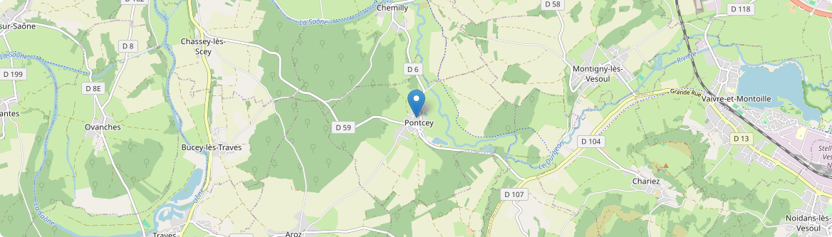 Pontcey - Carte