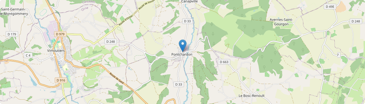Pontchardon - Carte
