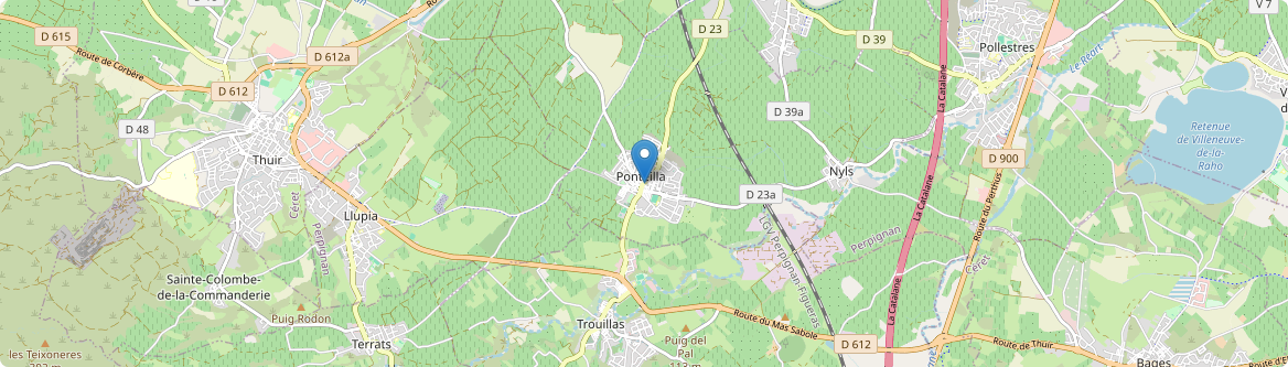 Ponteilla - Carte