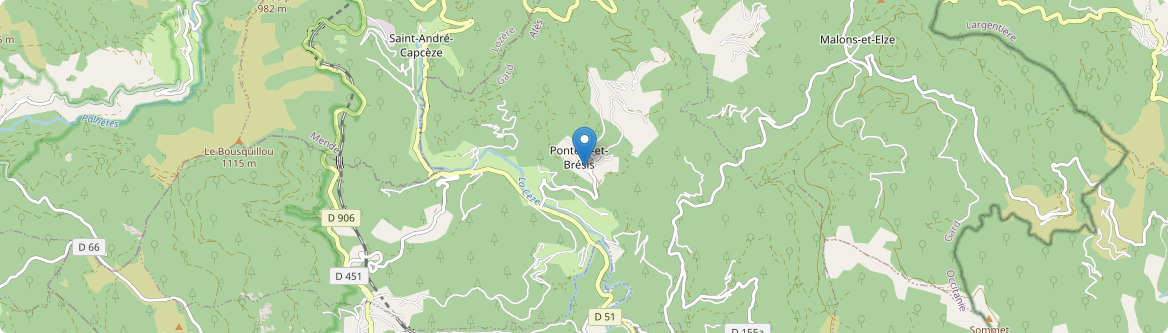 Ponteils-et-Brésis - Carte