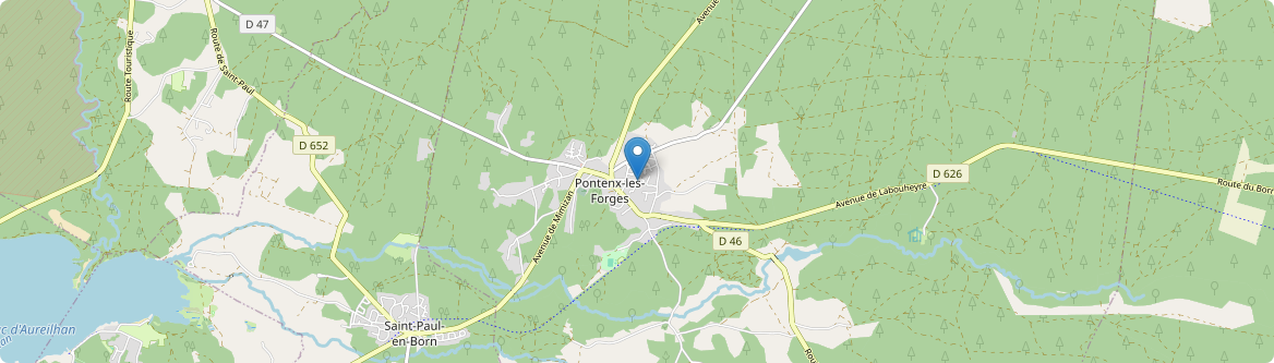 Pontenx-les-Forges - Carte