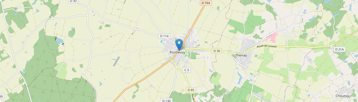 Pontlevoy - Carte