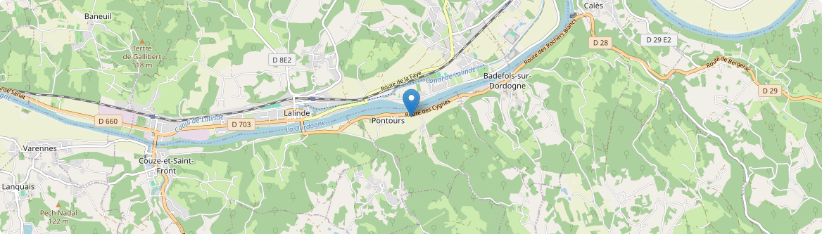 Pontours - Carte