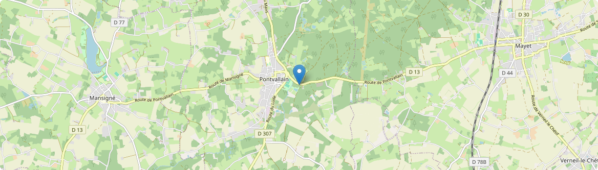 Pontvallain - Carte
