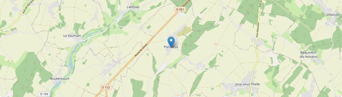 Porcheux - Carte
