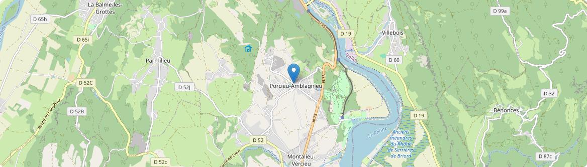 Porcieu-Amblagnieu - Carte