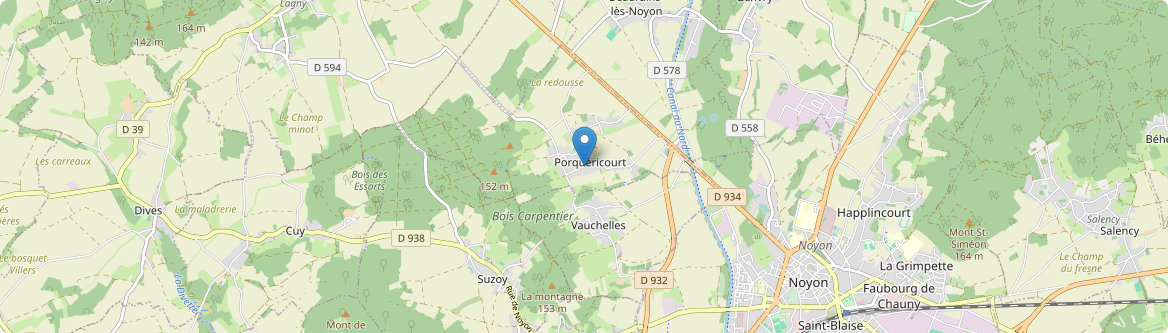 Porquéricourt - Carte