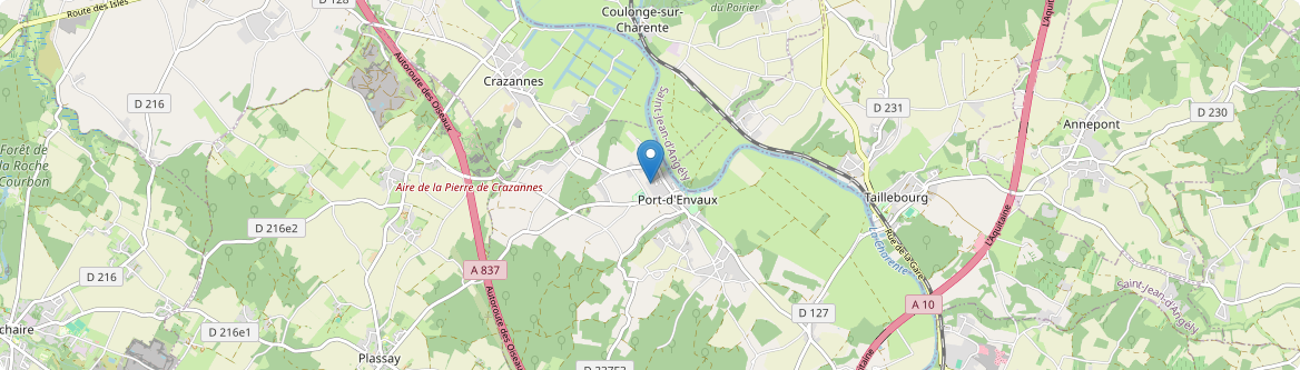 Port-d'Envaux - Carte