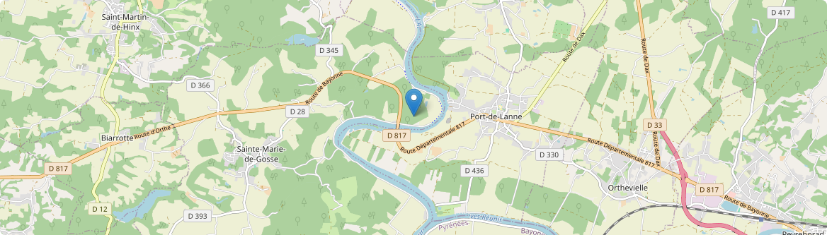 Port-de-Lanne - Carte