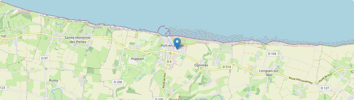 Port-en-Bessin-Huppain - Carte