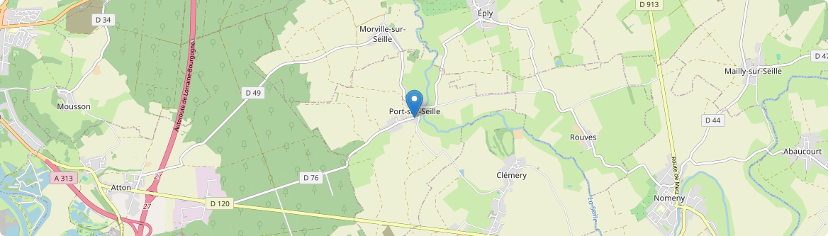 Port-sur-Seille - Carte