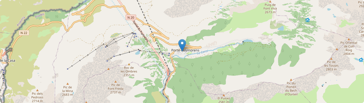 Porté-Puymorens - Carte