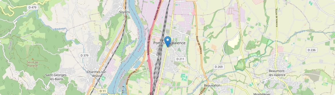 Portes-lès-Valence - Carte