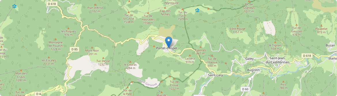 Portet-d'Aspet - Carte