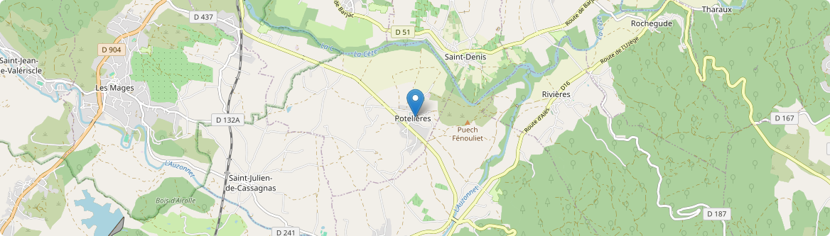 Potelières - Carte