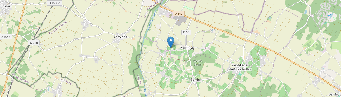 Pouançay - Carte