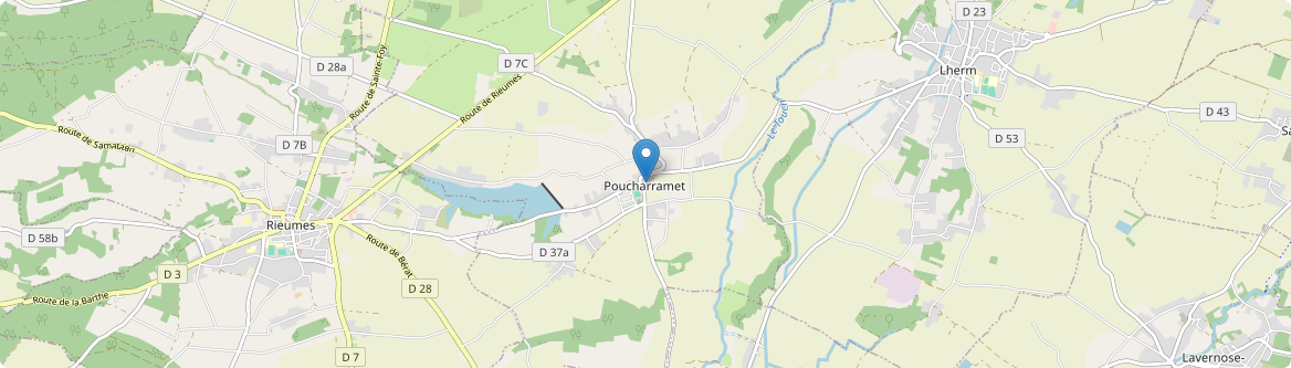 Poucharramet - Carte
