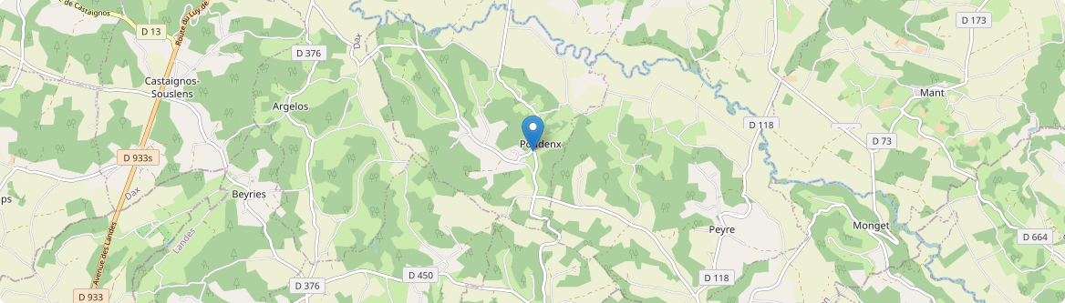 Poudenx - Carte