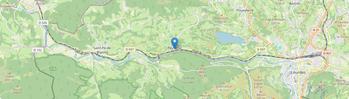 Poueyferré - Carte