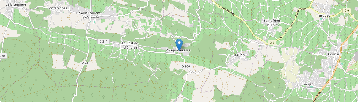 Pougnadoresse - Carte