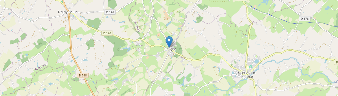 Pougne-Hérisson - Carte