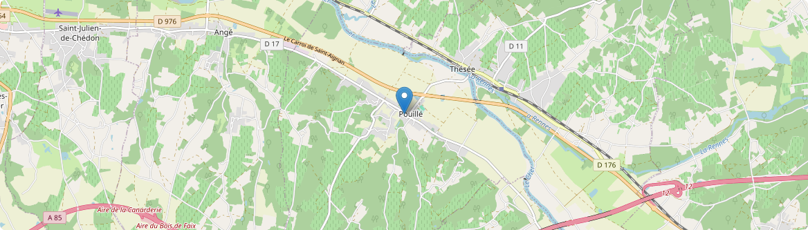 Pouillé - Carte