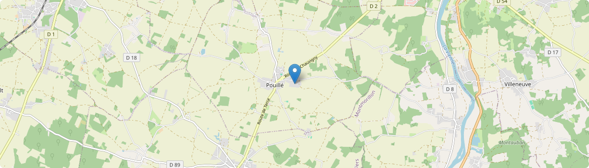 Pouillé - Carte