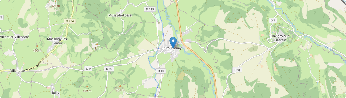 Pouillenay - Carte