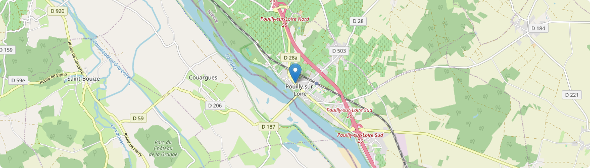 Pouilly-sur-Loire - Carte