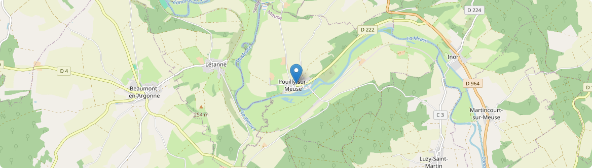 Pouilly-sur-Meuse - Carte