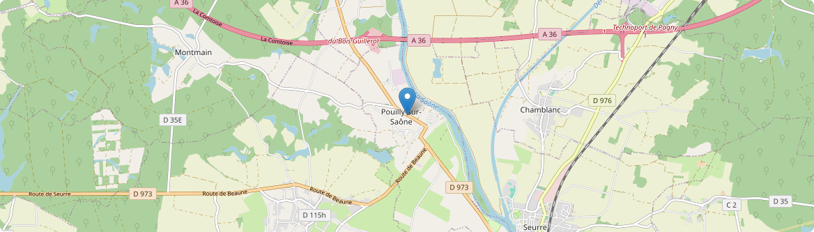 Pouilly-sur-Saône - Carte