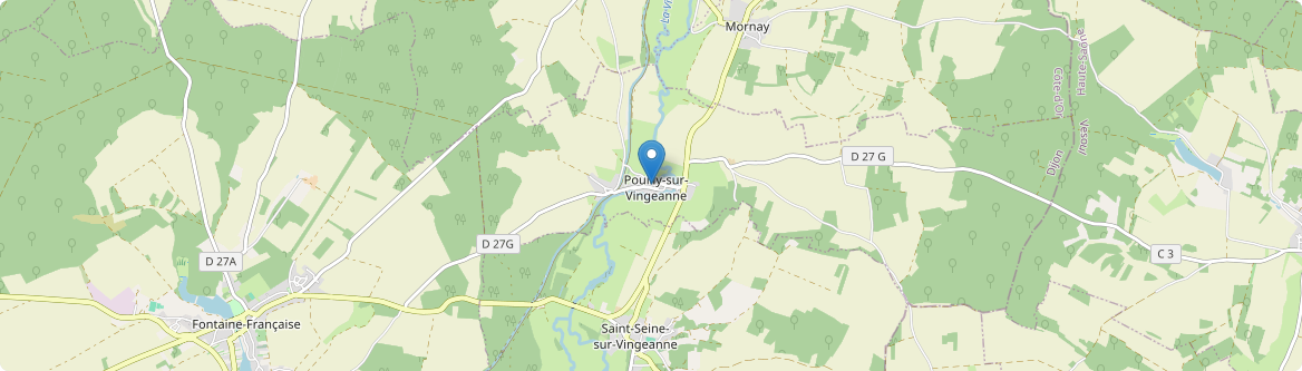 Pouilly-sur-Vingeanne - Carte