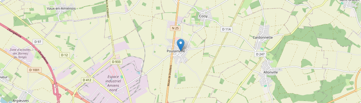 Poulainville - Carte
