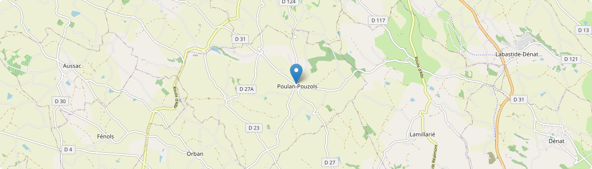 Poulan-Pouzols - Carte