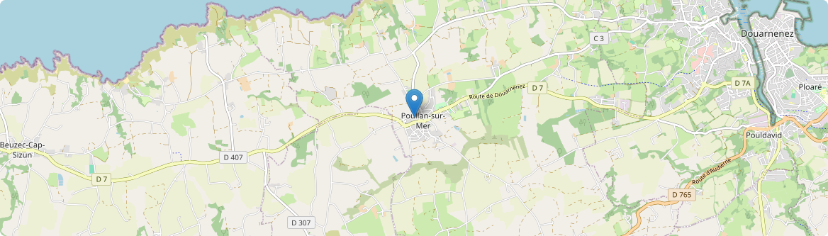Poullan-sur-Mer - Carte